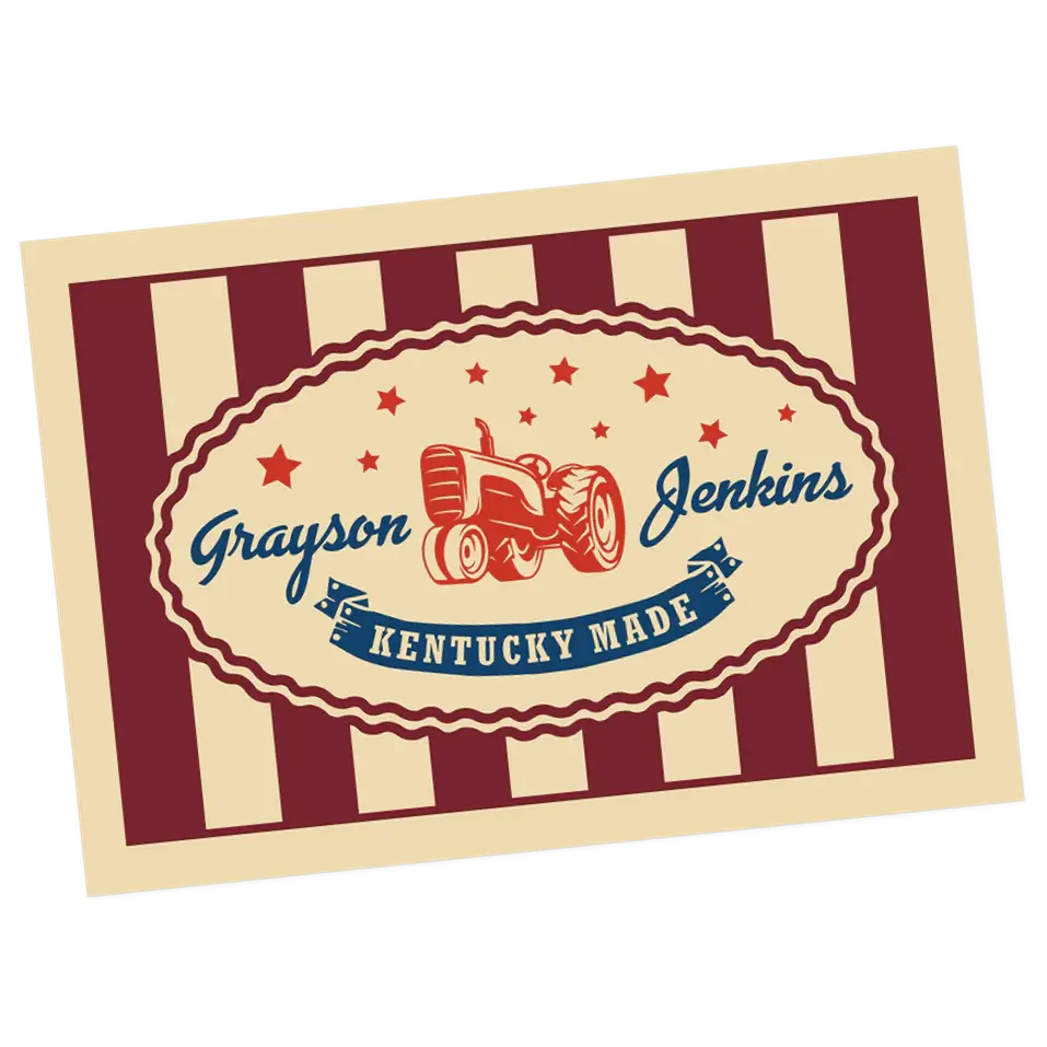 500 4”x3” Vinyl Stickers